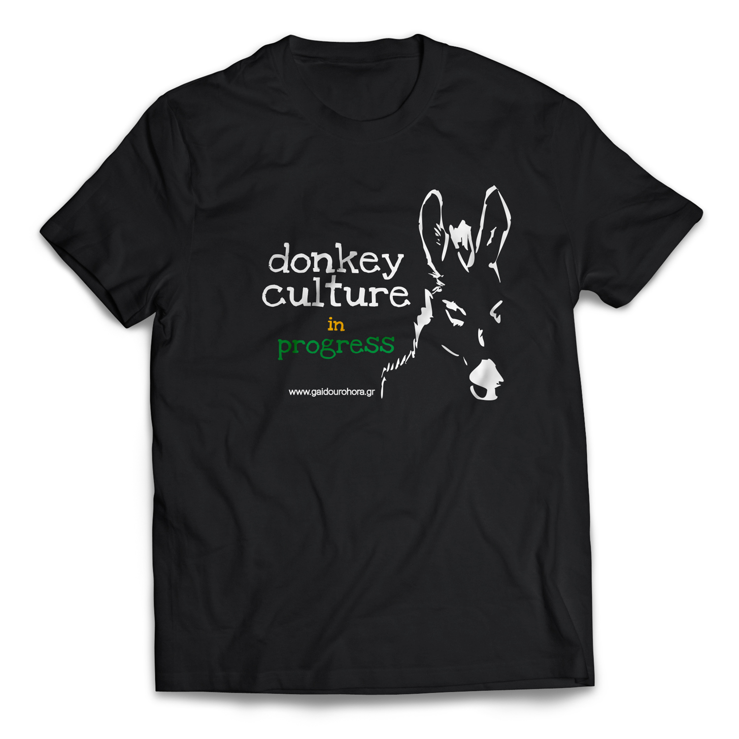 Τ-Shirt Μαύρο Donkey Culture in Progress